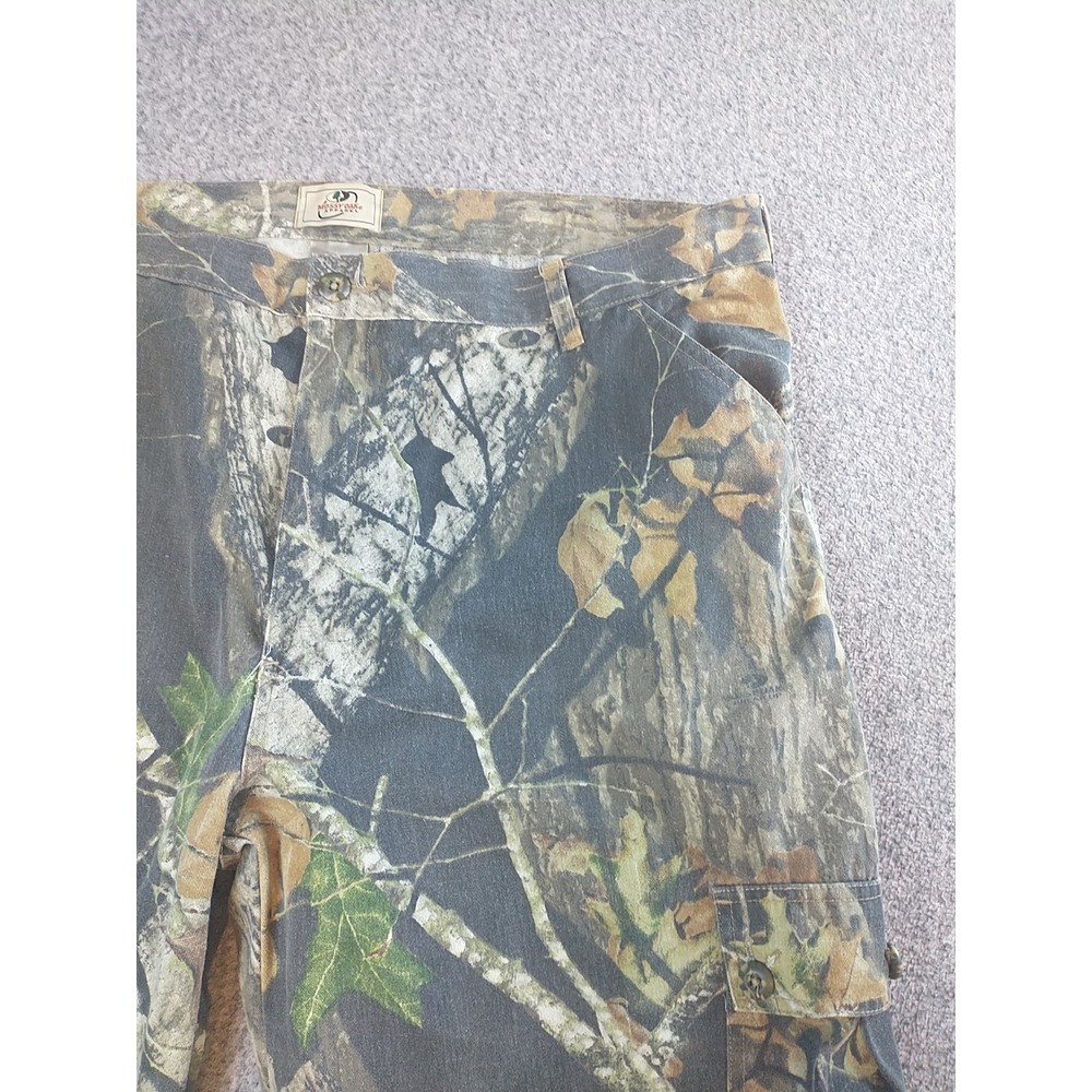 Mossy Oak Apparel Explorer Midweight Camo Cargo Pants Mens XL Break-Up Hunting - Picture 2 of 16
